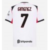 AC Milan Santiago Gimenez #7 Bortedrakt 2025-26 Kortermet